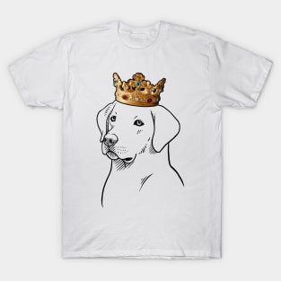 Labrador Retriever Dog King Queen Wearing Crown T-Shirt